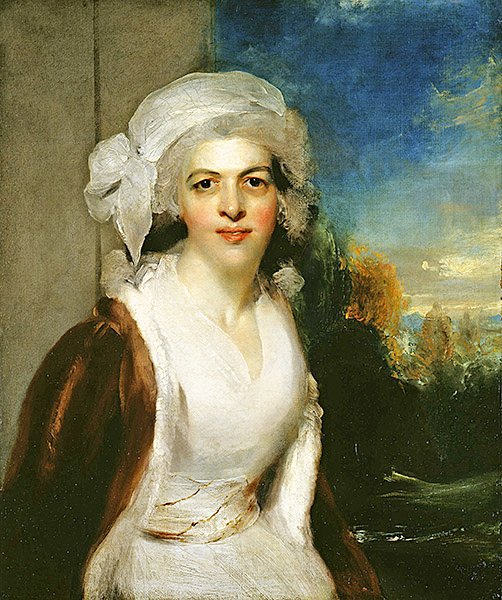 Portrett av Rebecca, Lady Simeon (olje på lerret) av Thomas Lawrence