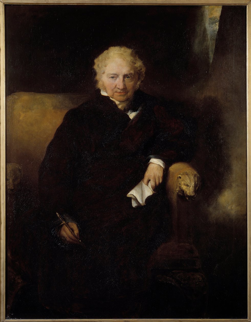 Portrett av maleren Henri Fussli (eller Fuseli) (1741-1825) Maleri av Sir Thomas Lawrence (1769-1830) 1800-tallet Søn. 1042x1,09 m Bayonne, Musee Bonnat av Thomas Lawrence