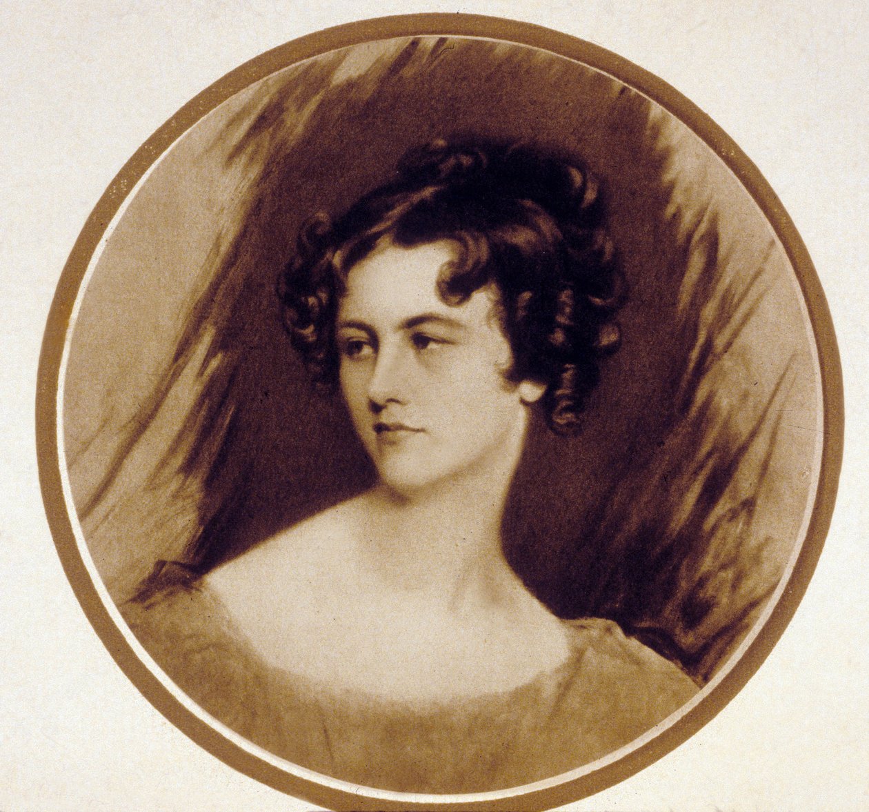 Den østerrikske aristokraten prinsesse Pauline de Metternich (nee grevinne Sandor von Szlavnicza 1836-1921), kone til prins RichardMetternich (ambassadør i Paris hvor hun holdt en litterær salong), hun satte tonen innen motefeltet i Wien, tegning av Th. av Thomas Lawrence