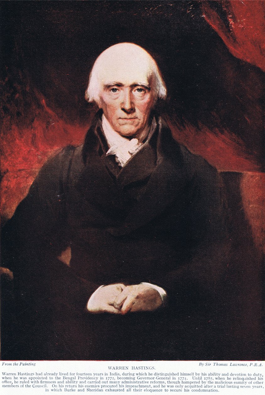 Warren Hastings, illustrasjon fra 