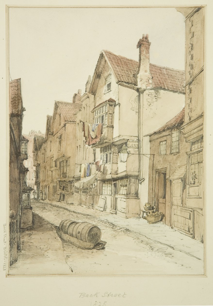 Back Street, ser nordover av Thomas Leeson the Elder Rowbotham