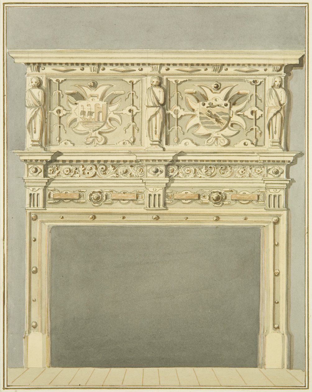 Skorstein hos Mr Charles Thomas av Thomas Leeson the Elder Rowbotham