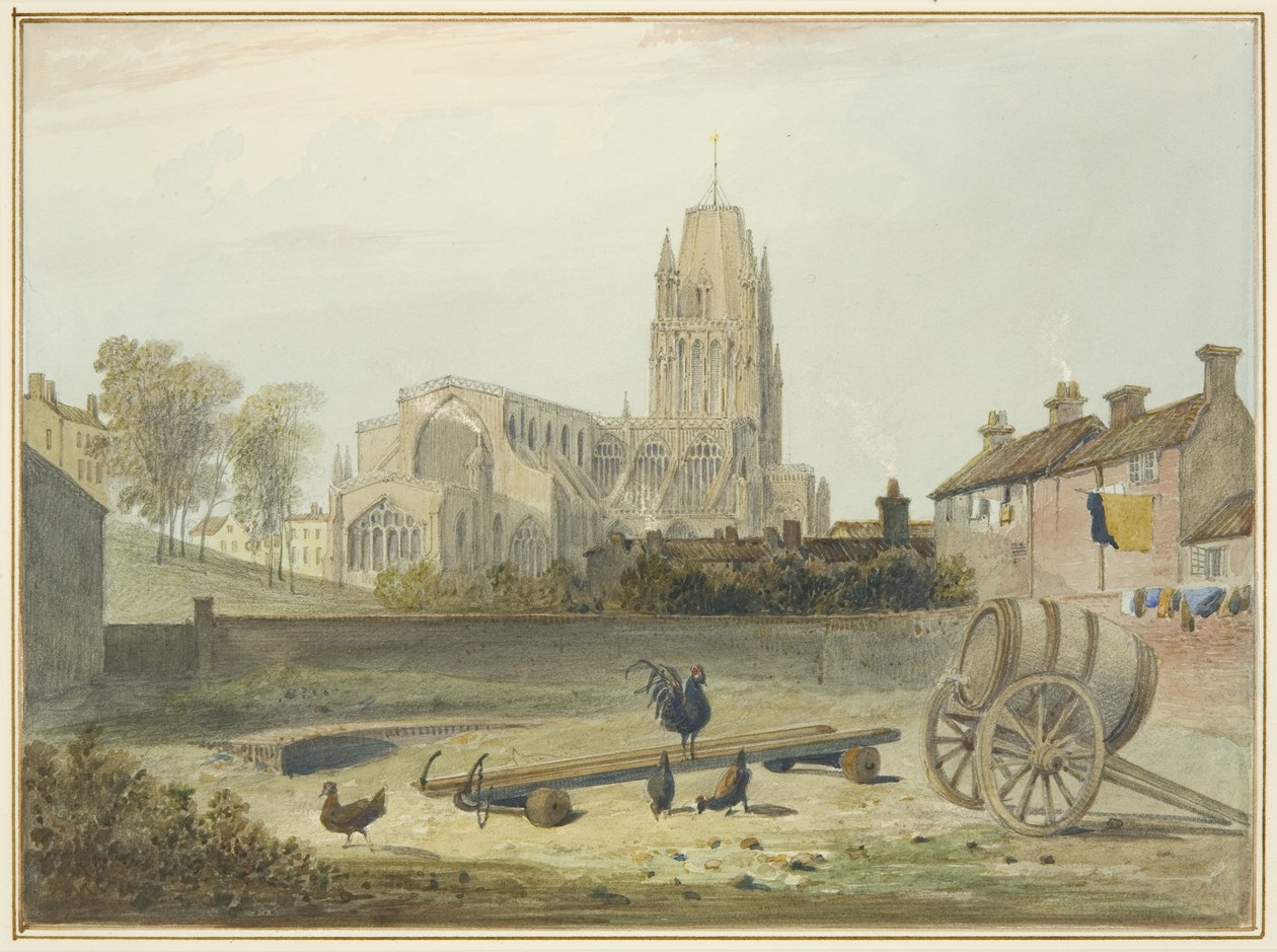 St Mary Redcliffe Church fra nord-øst av Thomas Leeson the Elder Rowbotham