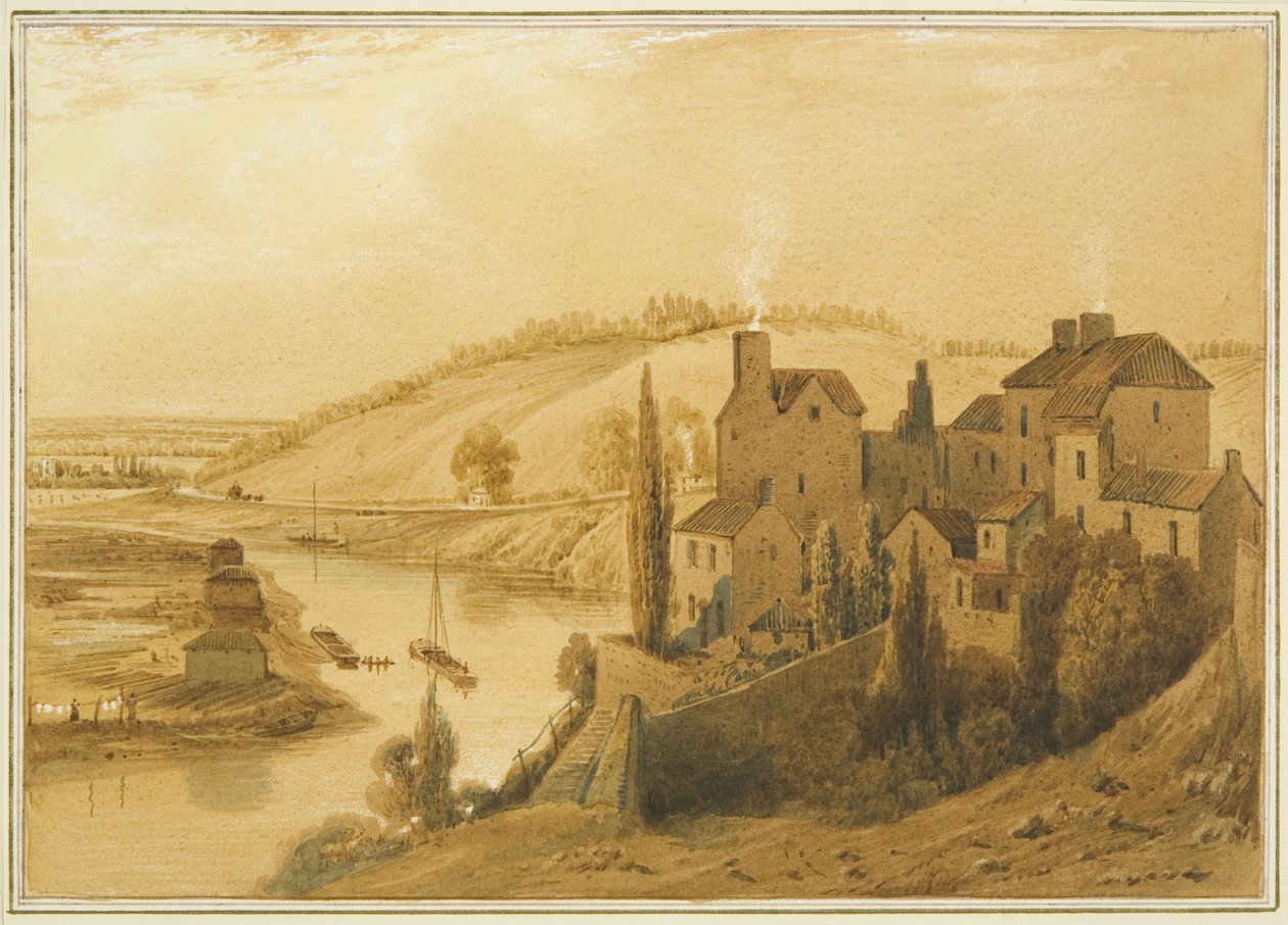 Totterdown, som viser Knowle Hill, Bath Road og Brislington Turnpike av Thomas Leeson the Elder Rowbotham