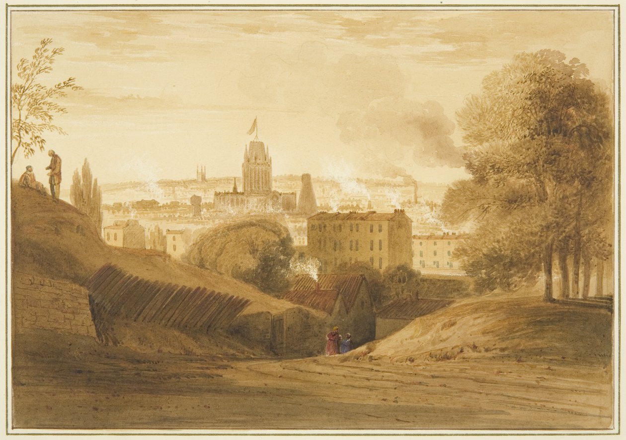 Utsikt fra Bath Road, nær Wells, Totterdown av Thomas Leeson the Elder Rowbotham