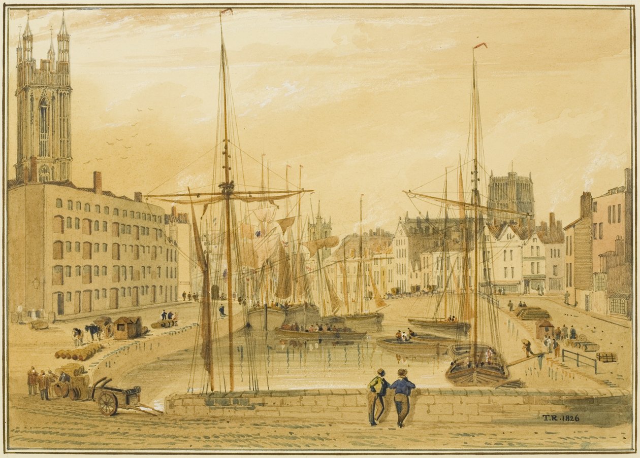 Utsikt fra Stone Bridge, Head of Quay (St Giles