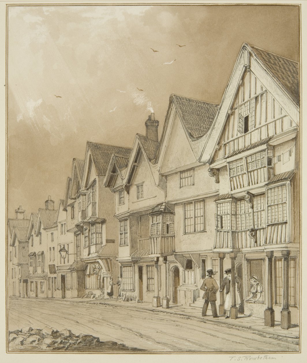West side, Temple Street, fra White