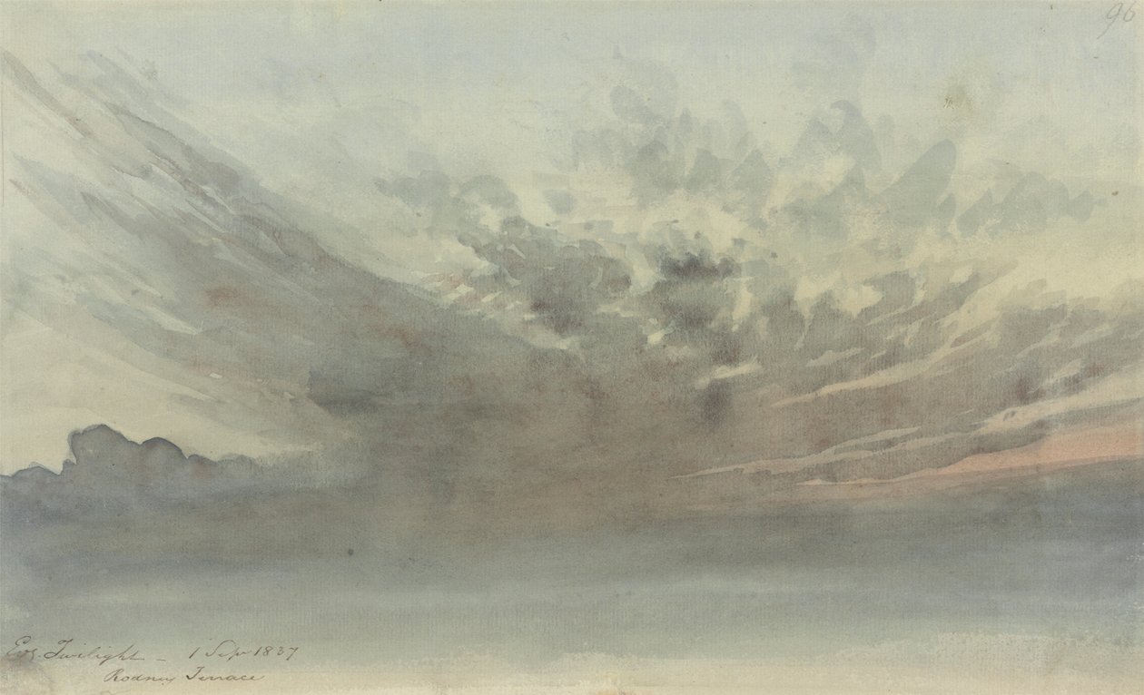 Cloud Study - Evening Twilight, Rodney Terrace av Thomas Lindsay