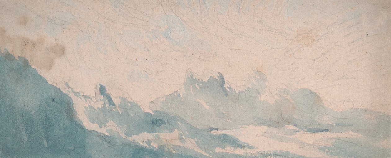 Wispy Cloud over en alpinformasjon av Thomas Lindsay