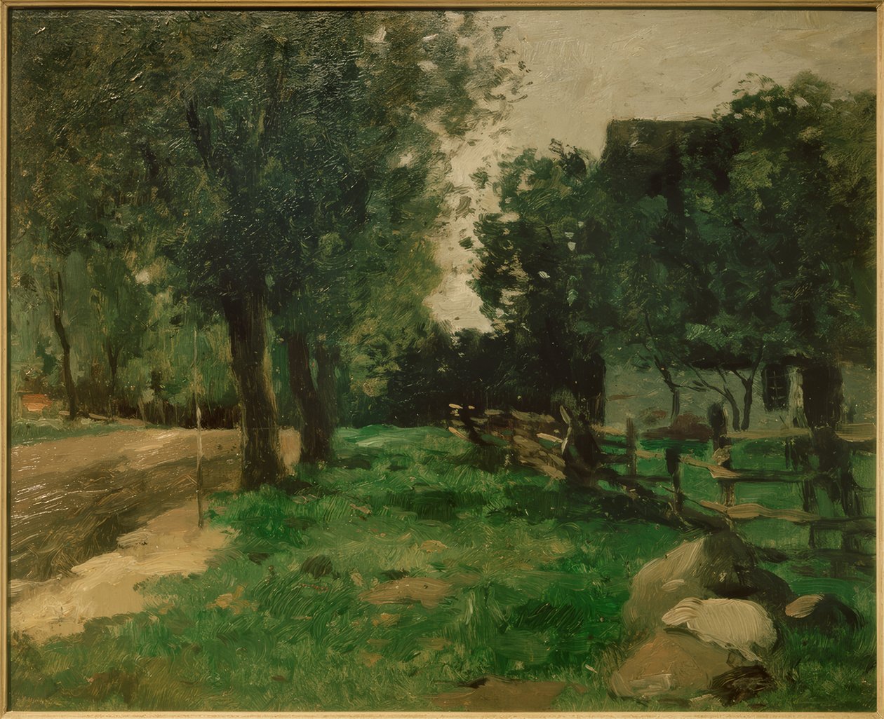 Dorfstraße av Thomas Ludwig Herbst