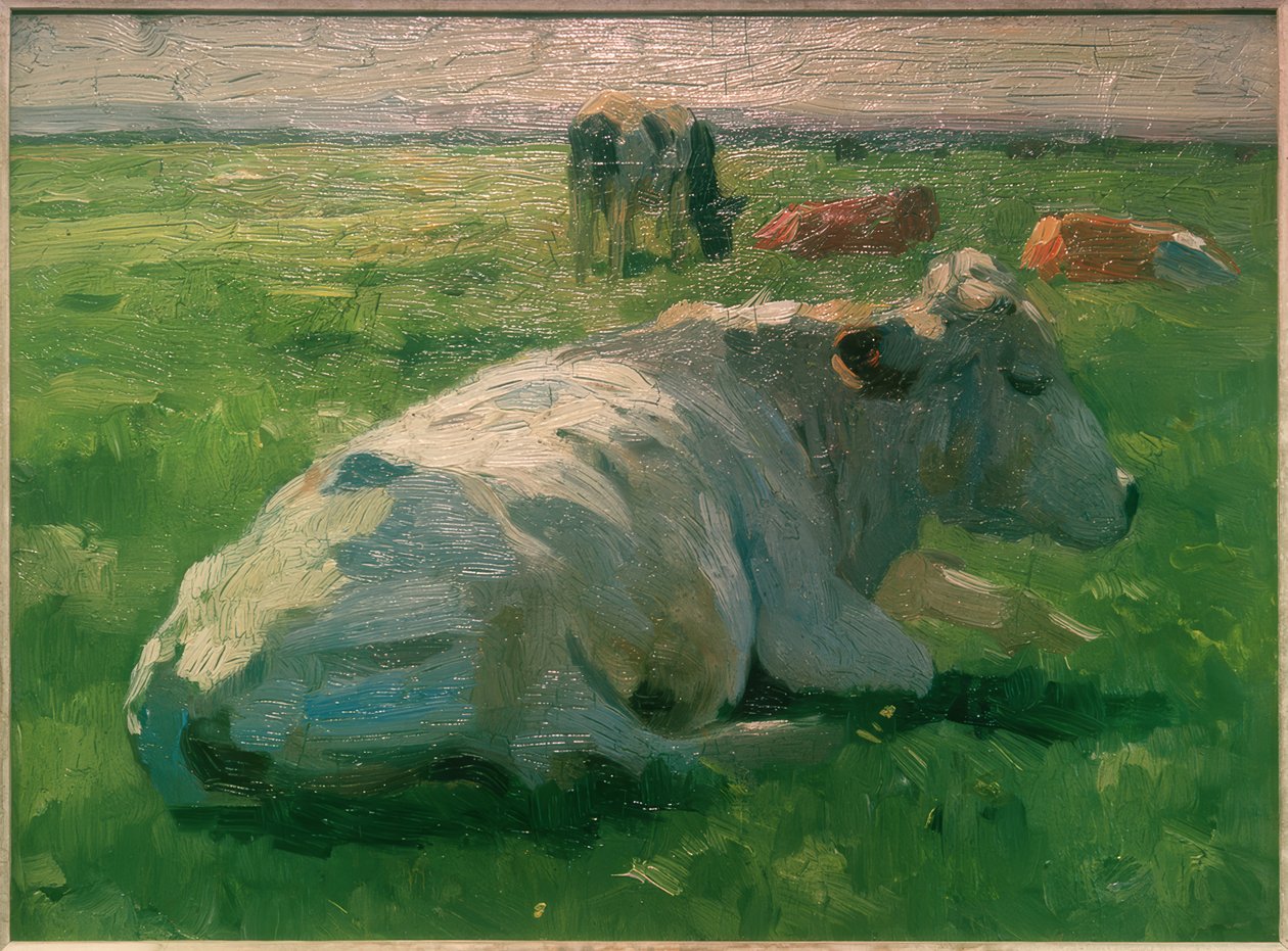 Liggende ku av Thomas Ludwig Herbst