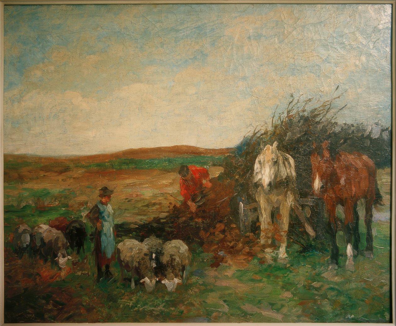 Brushwood vogn og sauer av Thomas Ludwig Herbst