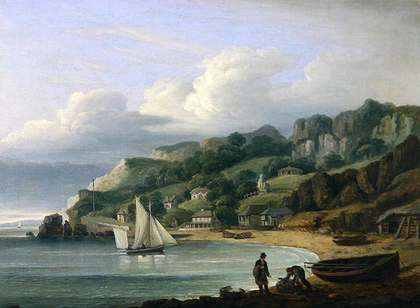 Babbacombe Beach, Devon av Thomas Luny
