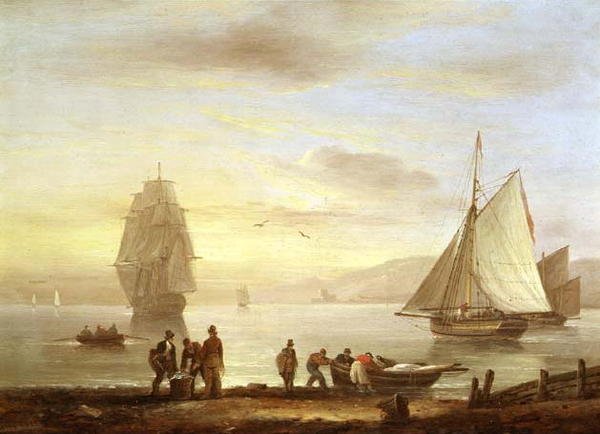 Sjølandskap av Thomas Luny