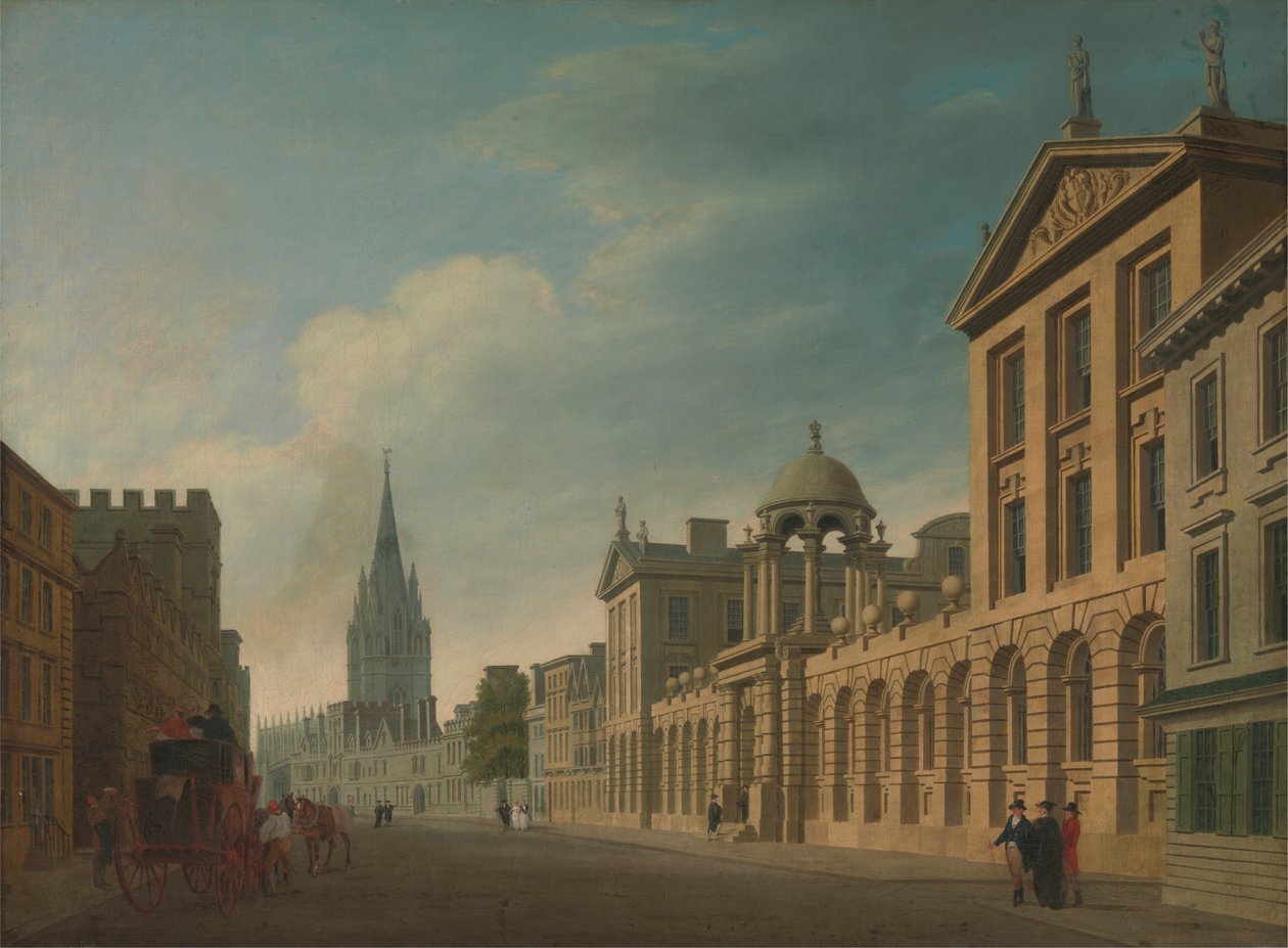 High Street, Oxford [1799, Royal Academy of Arts, London, utstillingskatalog] av Thomas Malton the Younger