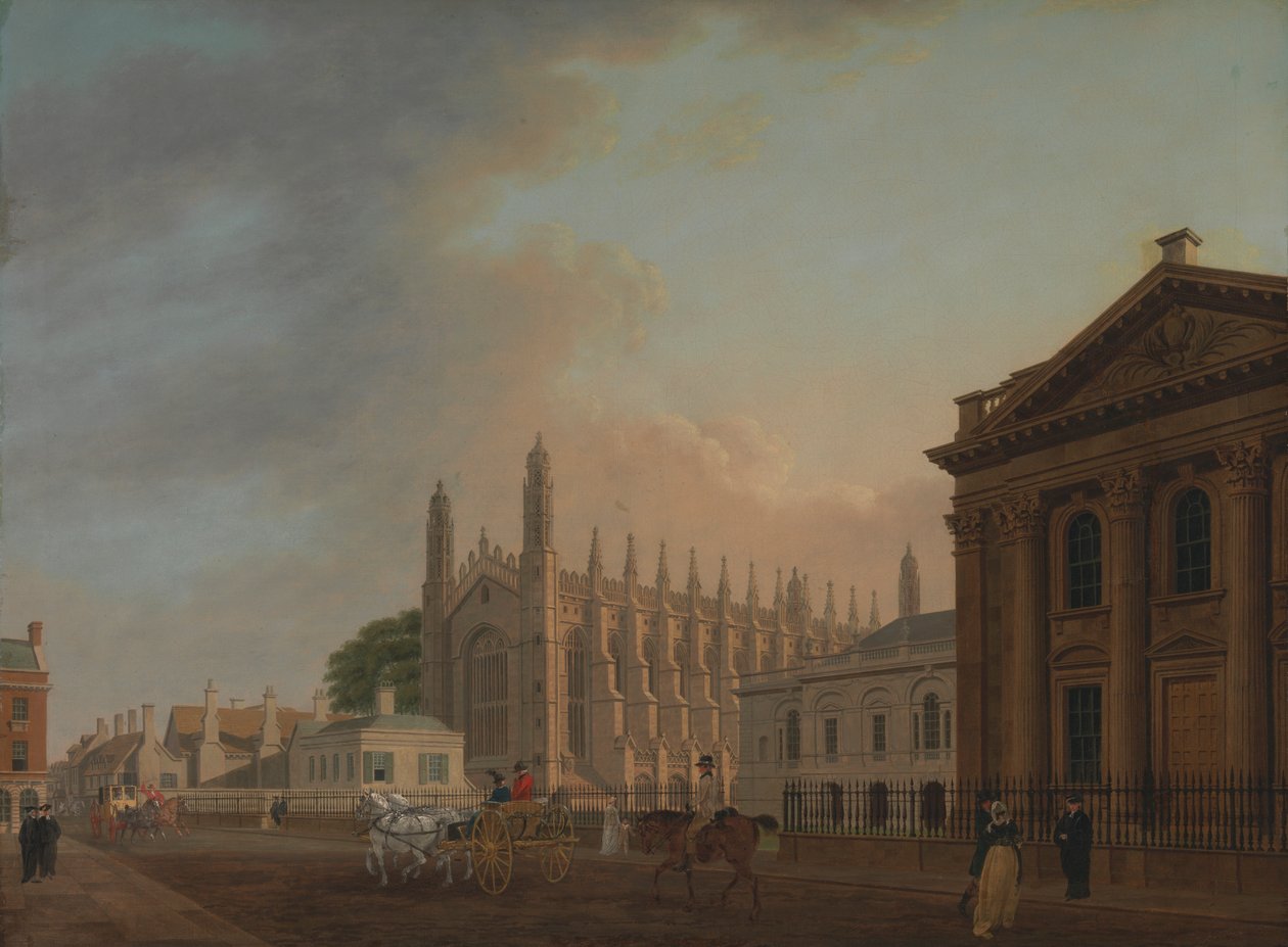 King's Parade, Cambridge av Thomas Malton the Younger