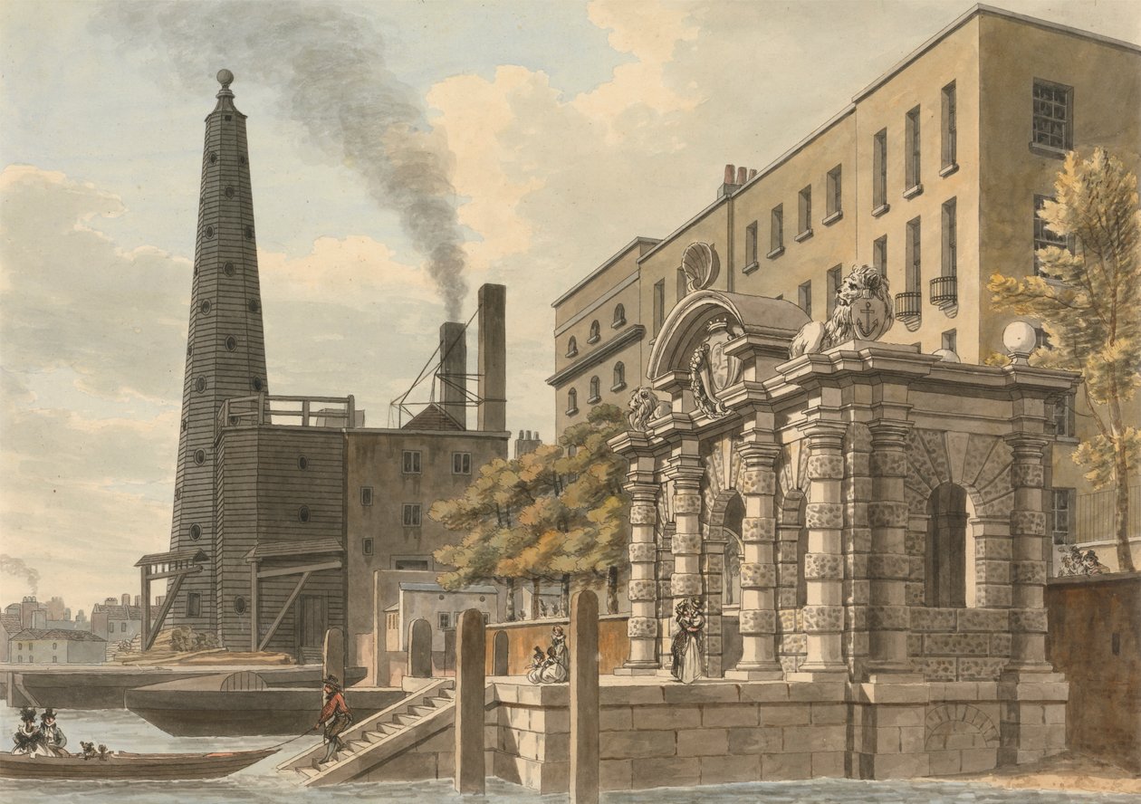 York Water Gate av Thomas Malton the Younger