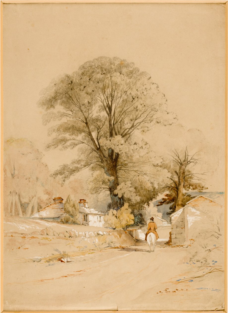Landskapsbane med rytter (kroppsfarge) av Thomas Miles II Richardson
