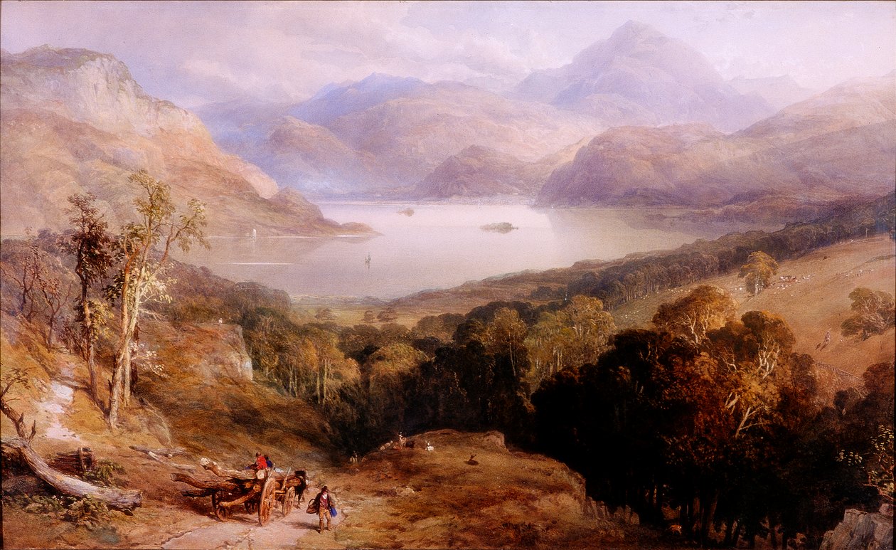 Ullswater, ca 1842 (Akvarell og gouache) av Thomas Miles II Richardson