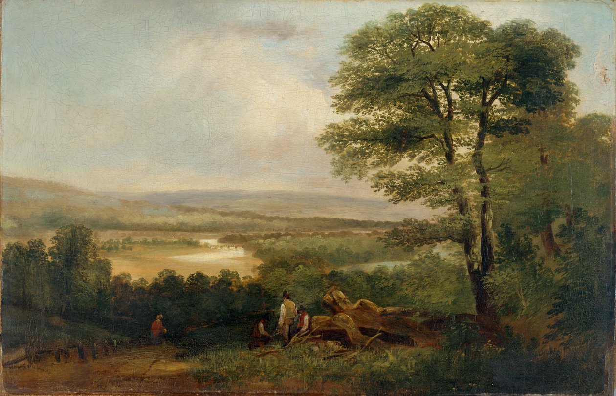 Landskap: utsikt i Northumberland av Thomas Miles Richardson