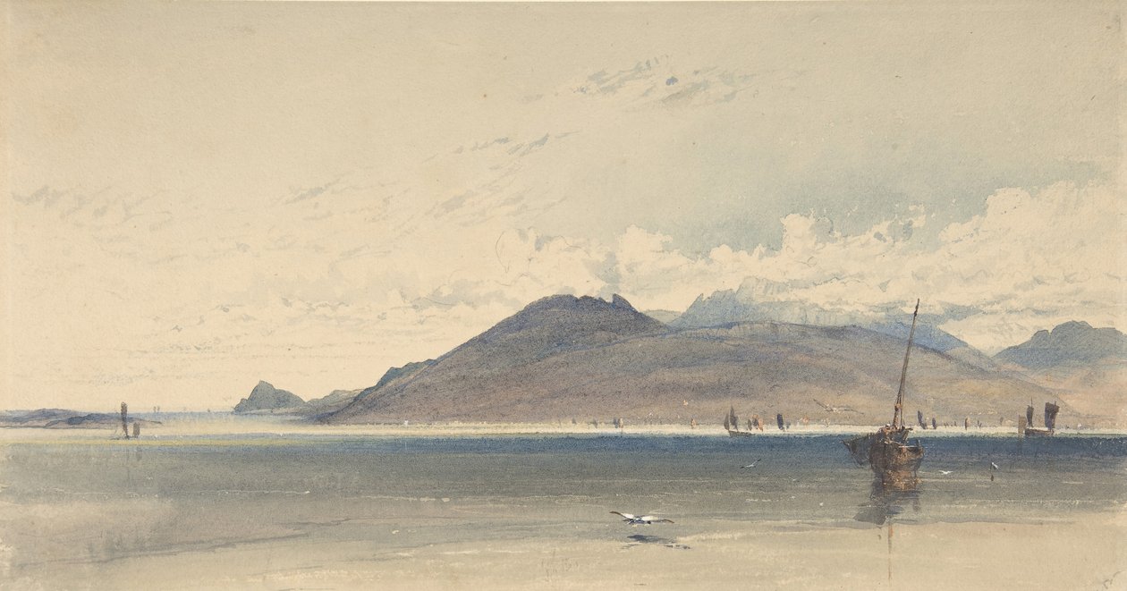 Isle of Arran, tidlig morgen, 1830-39. av Thomas Miles Richardson I