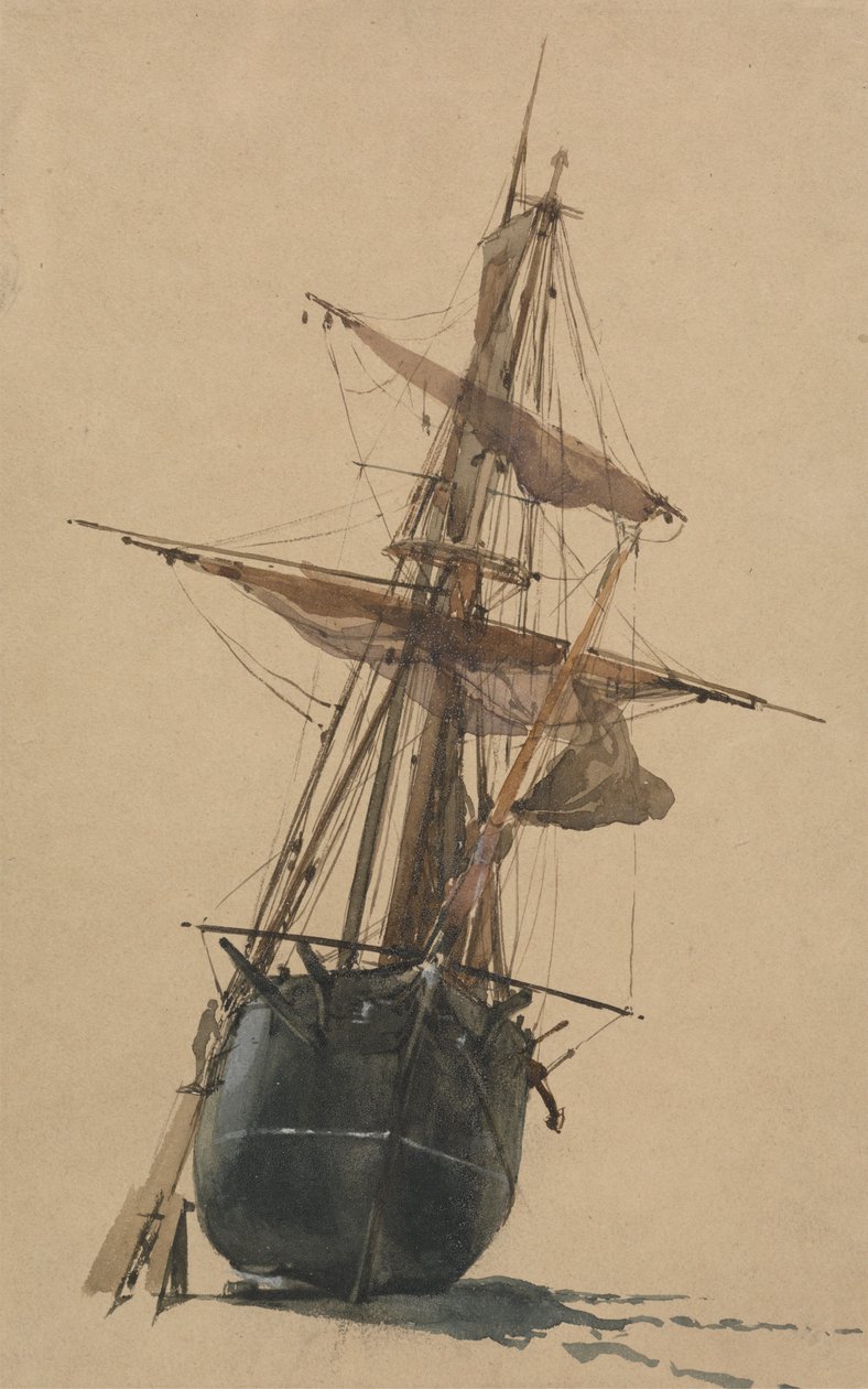 Strandet fiskefartøy av Thomas Miles Richardson Sr.