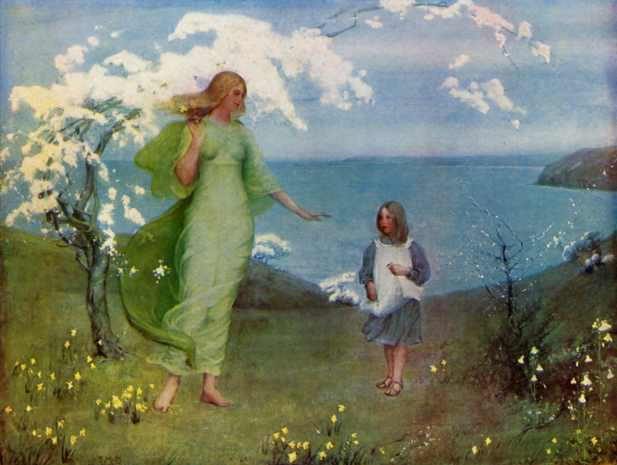 A Vision of Spring, 1902, 1936. av Thomas Millie Dow