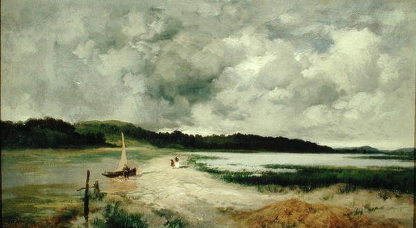 En forbigående dusj på Long Island av Thomas Moran