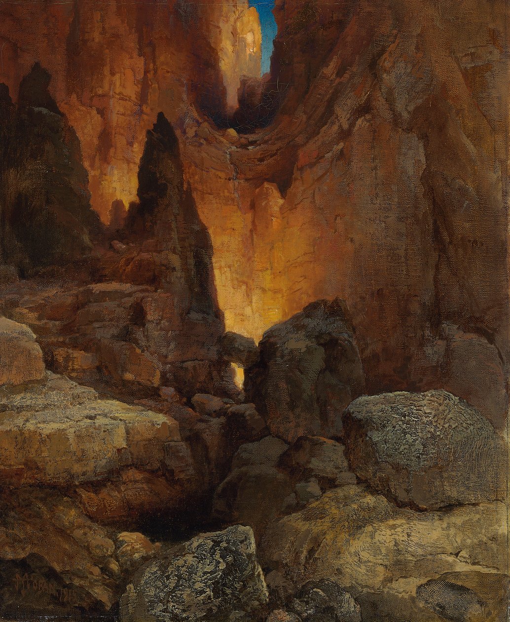 A Side Canyon, Grand Canyon of Arizona, 1915 av Thomas Moran