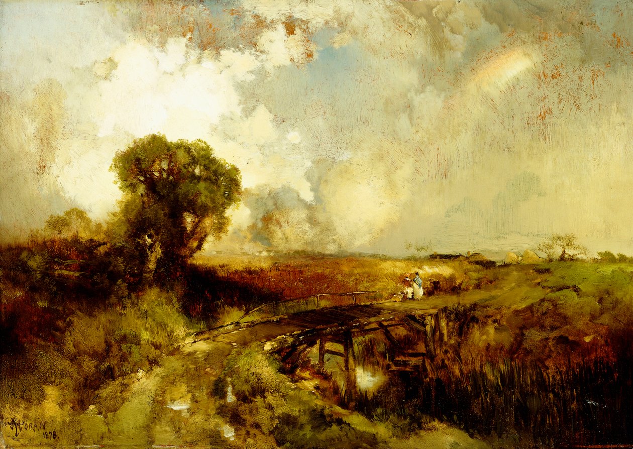 En sommerdusj, 1878 av Thomas Moran