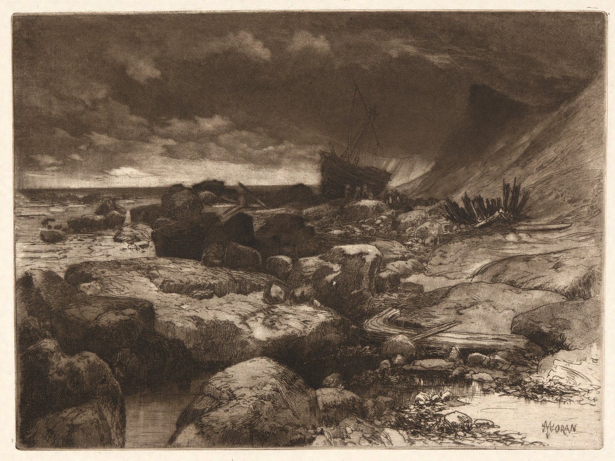 Et vrak av Thomas Moran