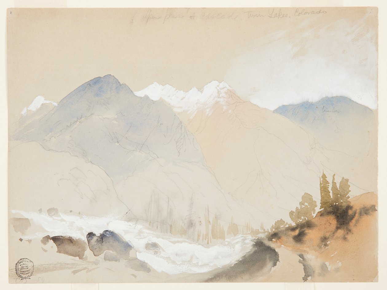 Alpine Pass ved Cascade, Twin Lakes, Colorado av Thomas Moran
