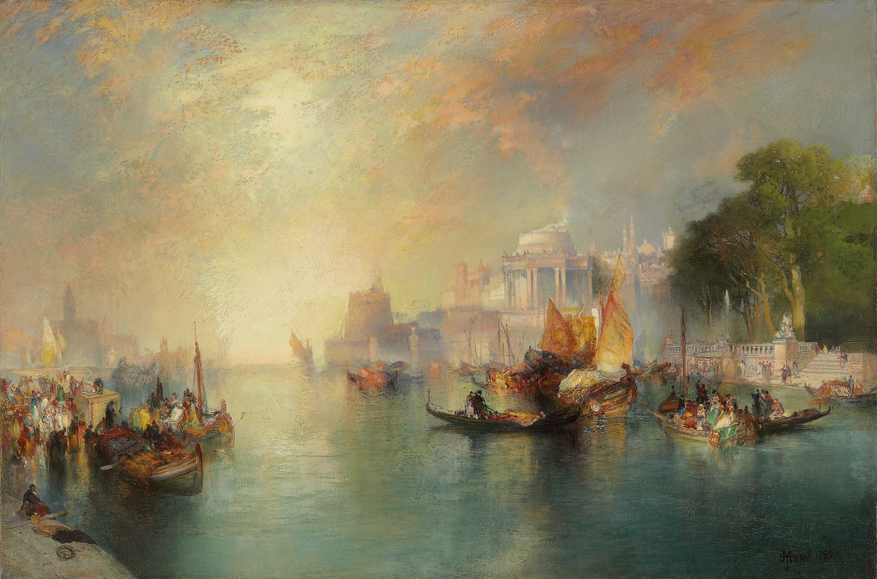 Arabian Nights Fantasy, 1886 av Thomas Moran