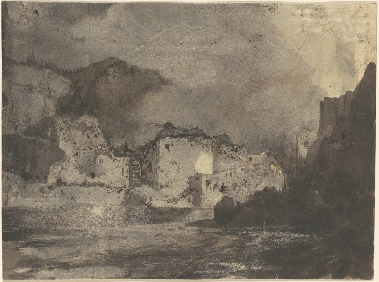 Bygninger av måneskinn av Thomas Moran