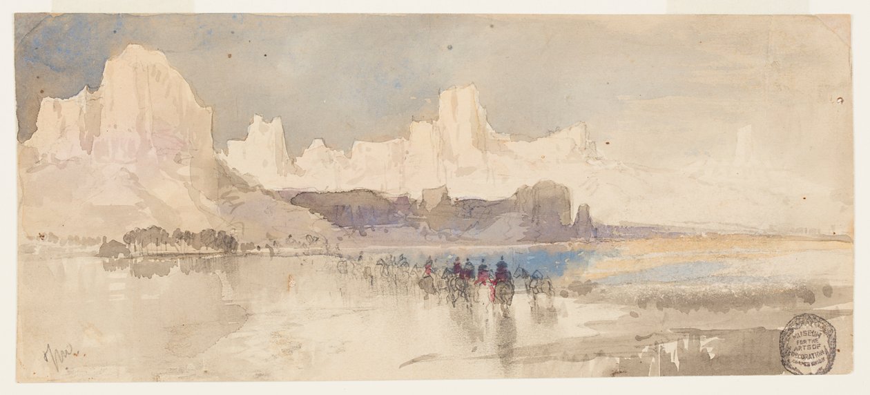 Canyon of the Rio Virgin, Sør-Utah av Thomas Moran