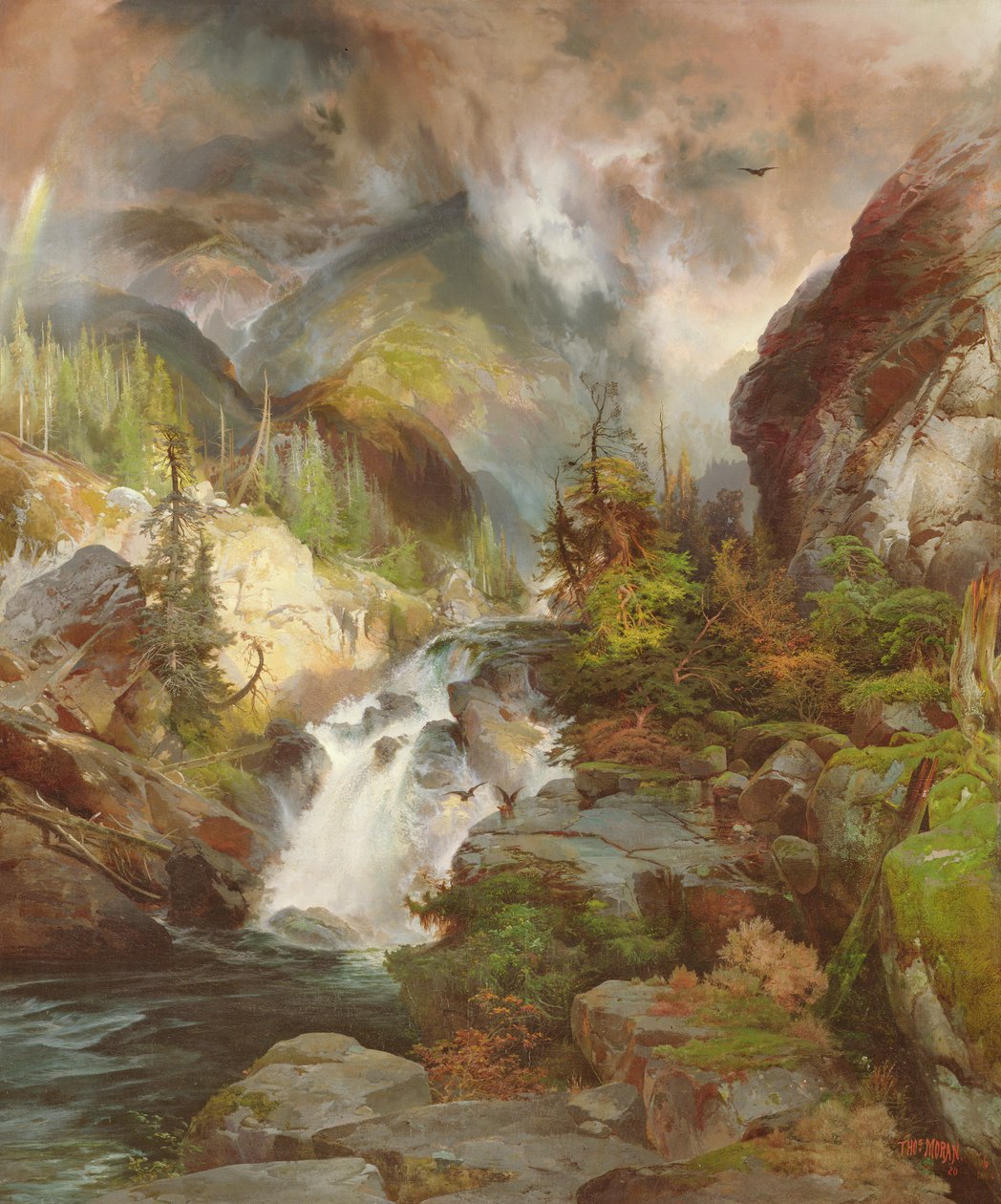 Barn av fjellet, 1867 av Thomas Moran