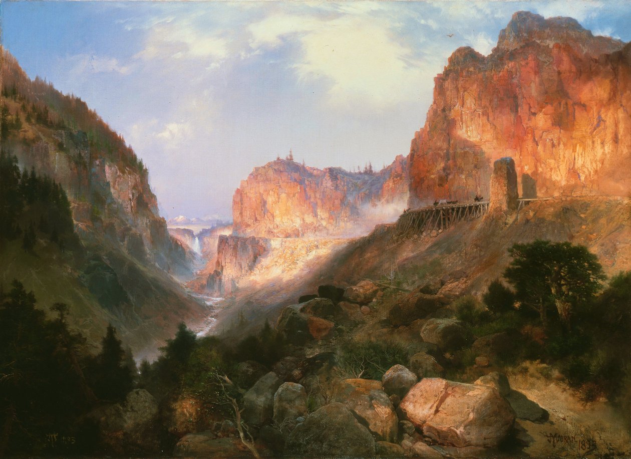 Golden Gate, Yellowstone nasjonalpark av Thomas Moran