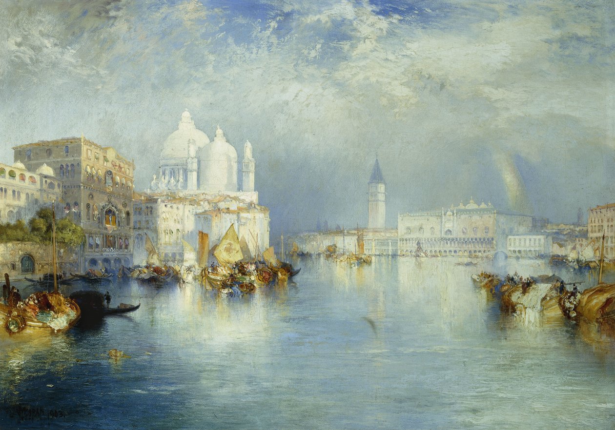 Canal Grande, Venezia, 1903 av Thomas Moran