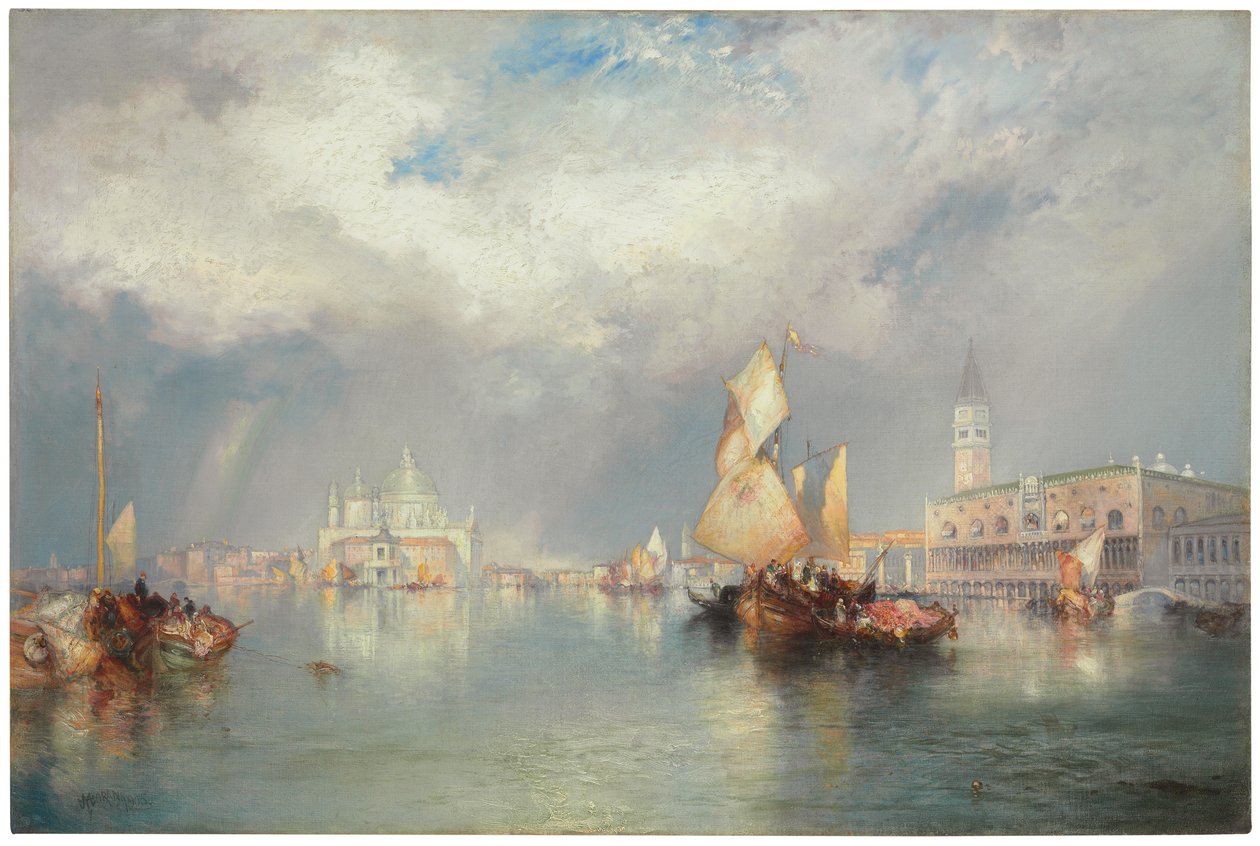 Canal Grande, Venezia, 1905 av Thomas Moran