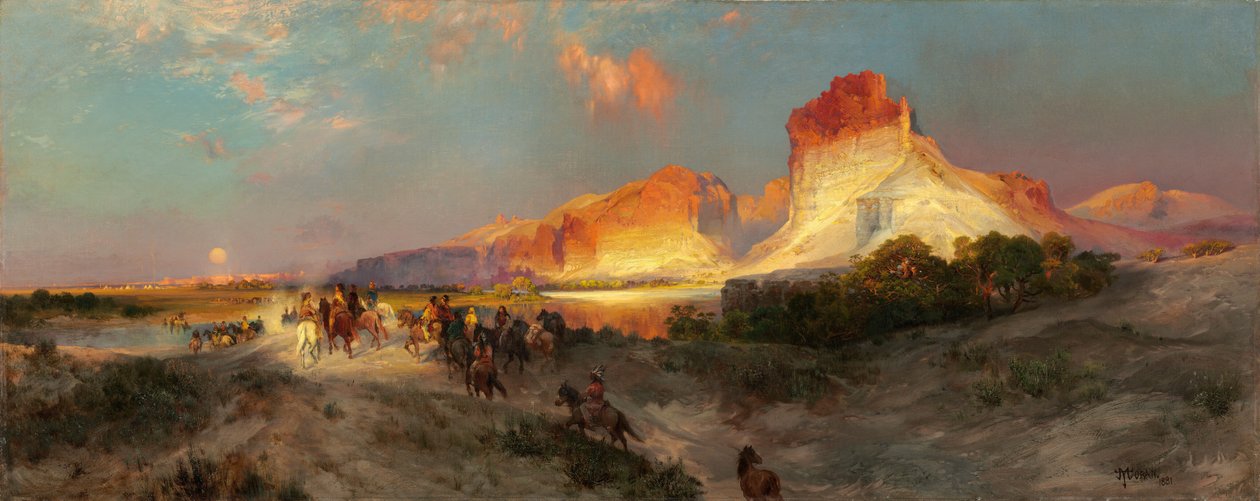 Green River Cliffs, Wyoming av Thomas Moran