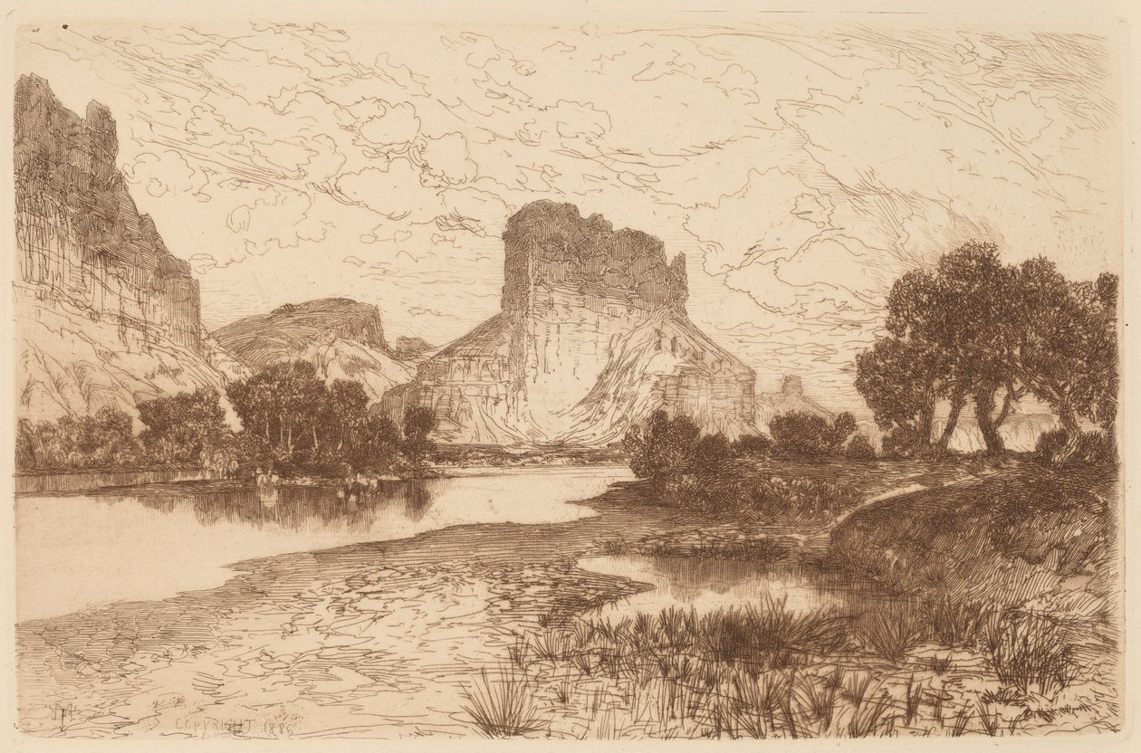 Green River, Wyoming-territoriet av Thomas Moran