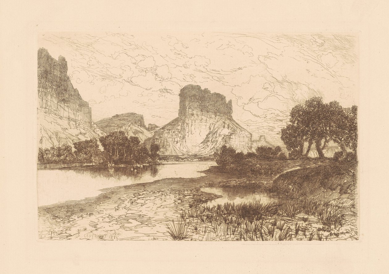 Green River, Wyoming-territoriet av Thomas Moran