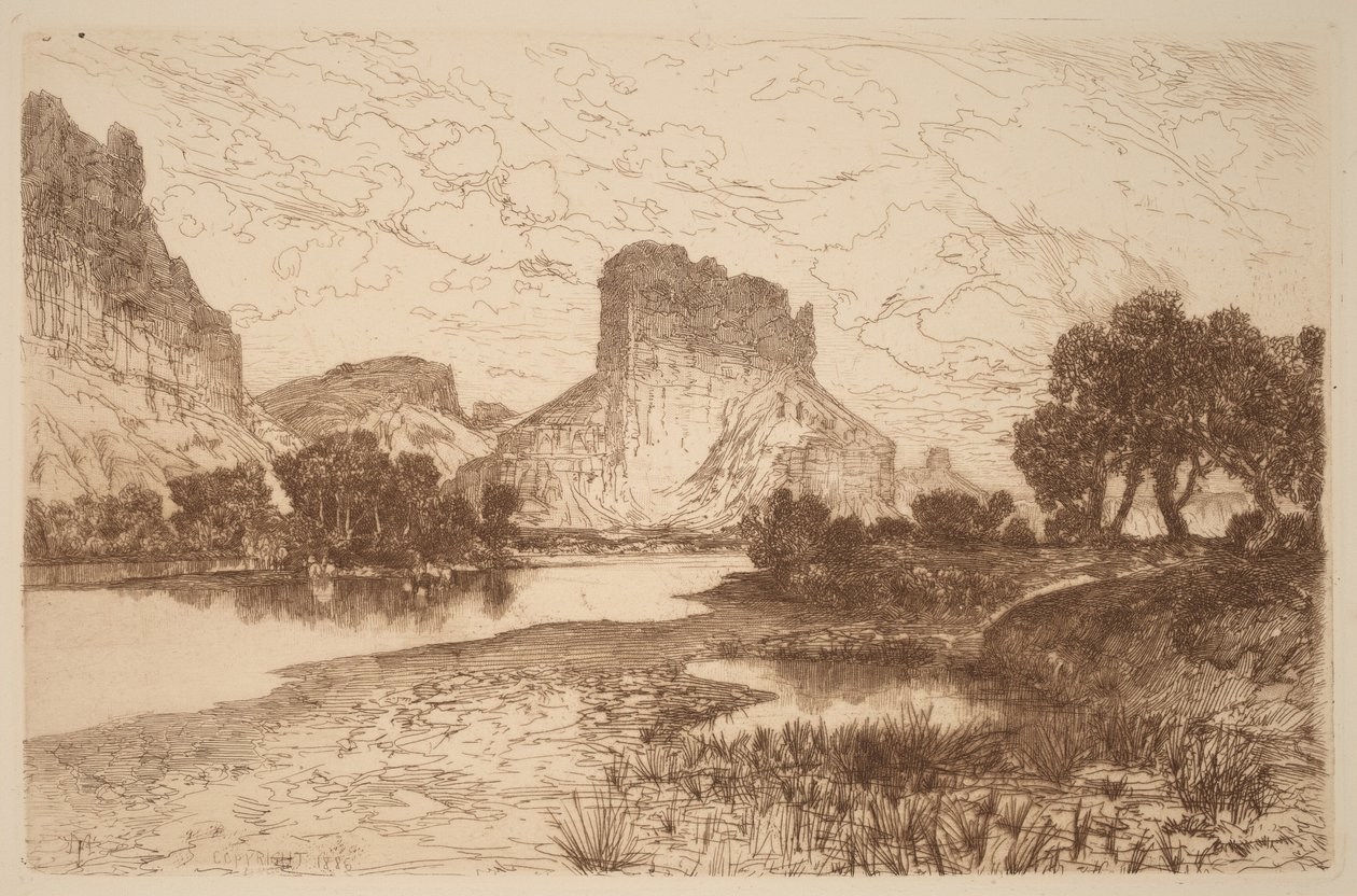Green River, Wyoming-territoriet av Thomas Moran