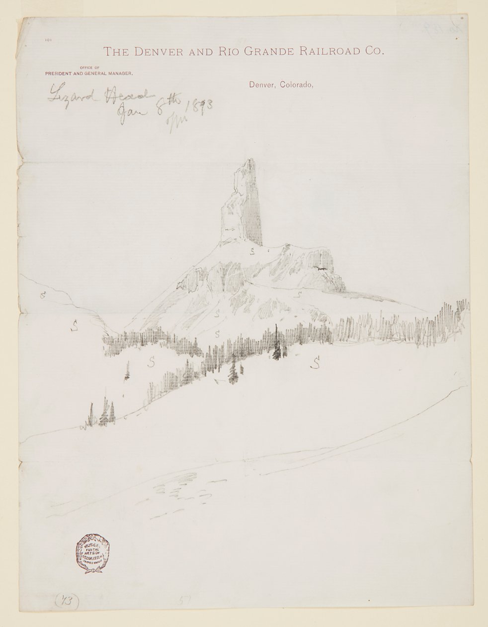 Lizard Head Peak, Colorado av Thomas Moran