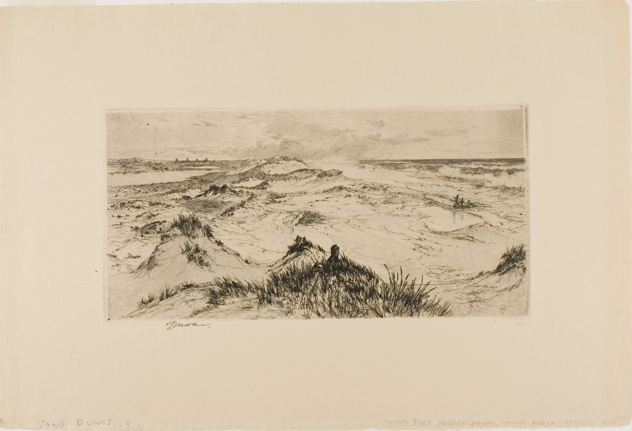 Ser over sanddynene - Easthampton av Thomas Moran
