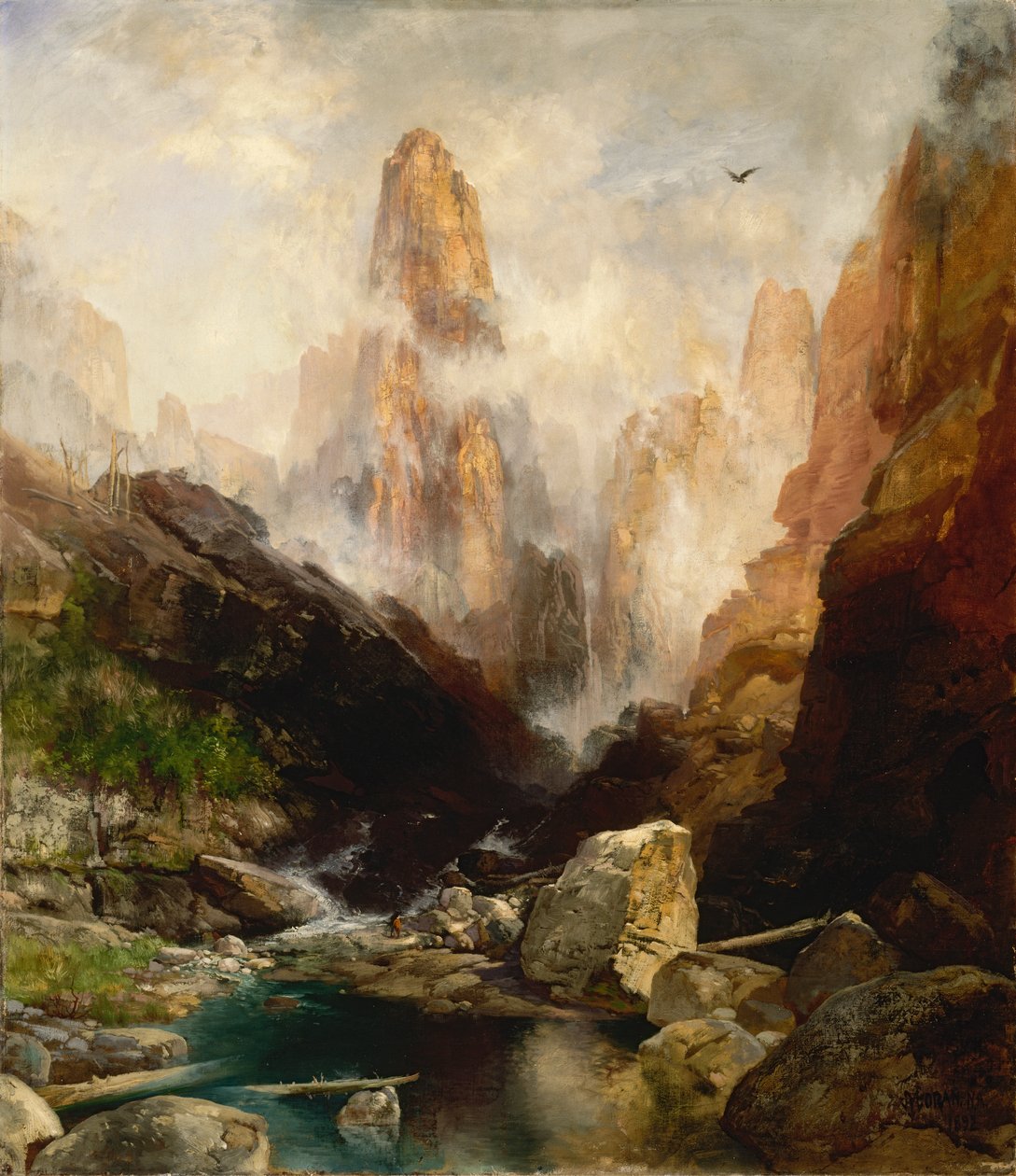 Tåke i Kanab Canyon, Utah, 1892. av Thomas Moran