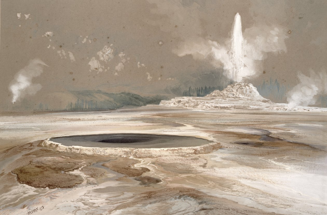 Morning Glory Pool, 1873 av Thomas Moran