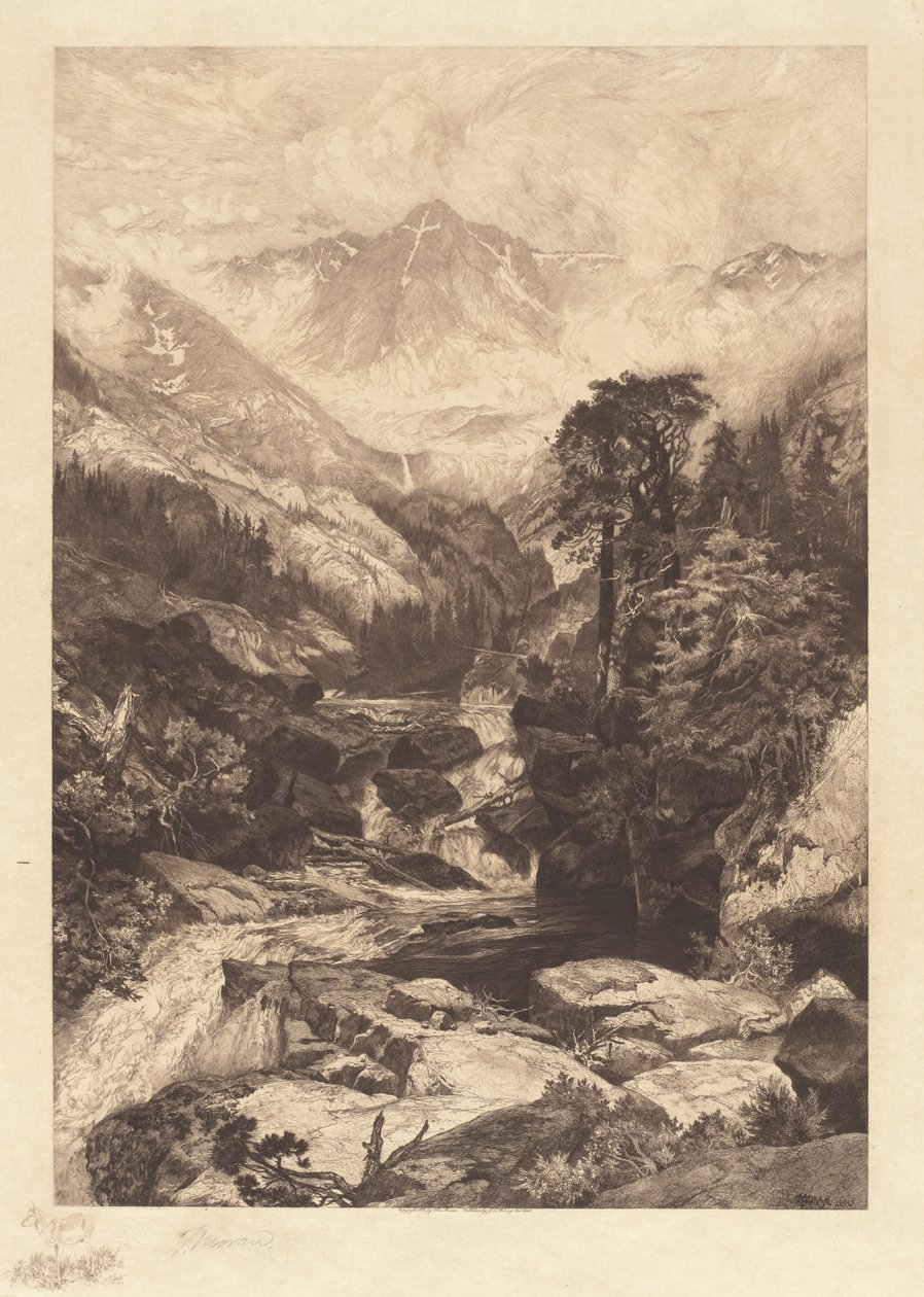 Mountain of the Holy Cross, Colorado av Thomas Moran