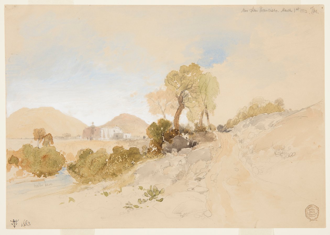 Nær San Francisco, Mexico av Thomas Moran