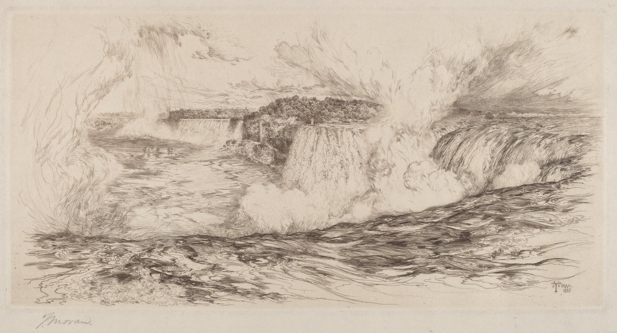 Niagara - Fra den kanadiske siden av Thomas Moran